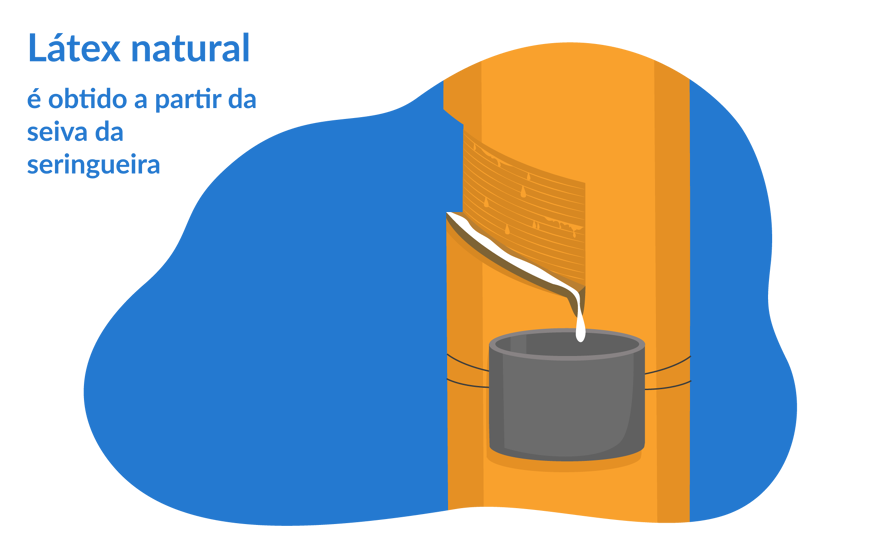 de onde vem o látex natural